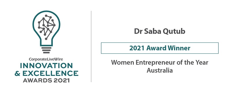Indian small town girl awarded Women Entrepreneur of the year, Australia 2021