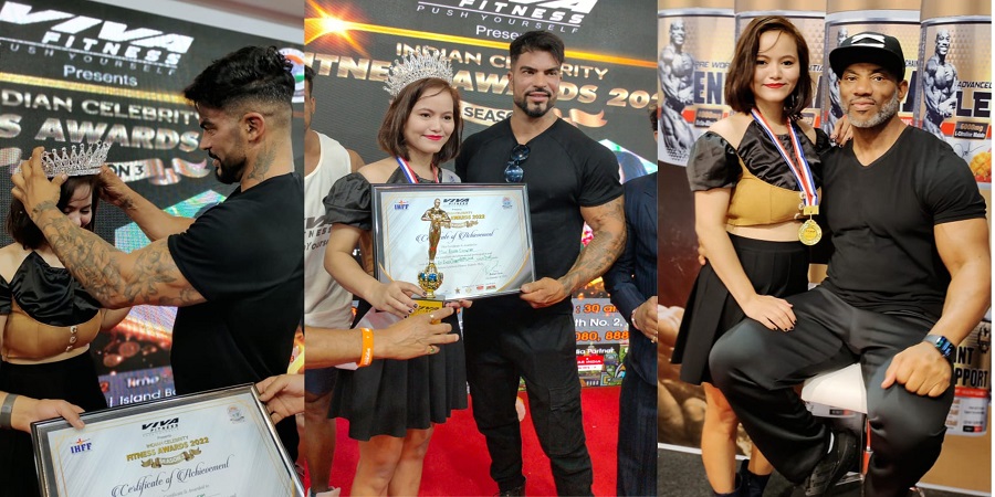 C Elina Sangtam Crowned With The Title Of Miss Fit India International at IHFF Fitness Festival in New Delhi