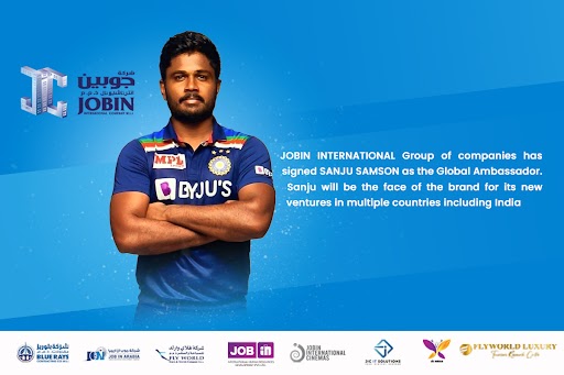 JIC Group of Companies announced Indian Cricketer Sanju Samson as their Global Ambassador