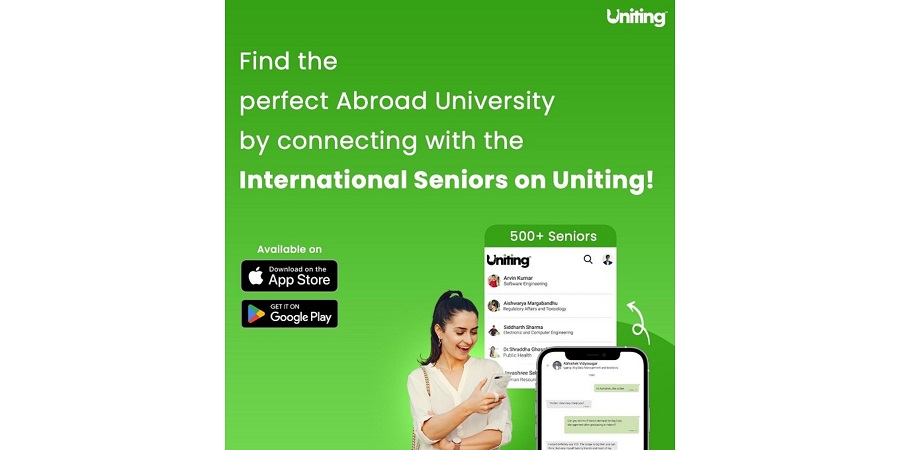 Uniting, the 1-1 chat app connecting aspiring students planning to study abroad with their seniors and alumni