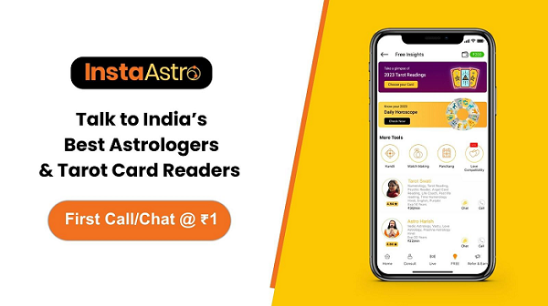InstaAstro offers predictions and guidance for career and relationships, with more than 1500 astrologers onboarded