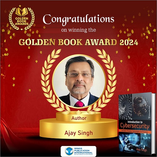 An Empowering Book ‘Introduction to Cybersecurity’ Receives Golden Book Award 2024