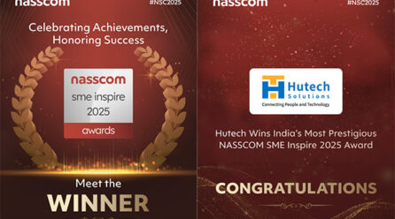 Hutech Solutions has been awarded the prestigious nasscom sme inspire award 2025!
