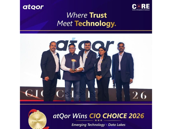 atQor Wins CIO CHOICE 2026 for Most Trusted ICT Brand in Emerging Technologies – Data Lakes