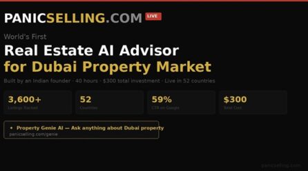 PanicSelling.com Launches Property Genie — AI Real Estate Advisor for Dubai That Knows Today’s Price Drops Before Your Broker Does.