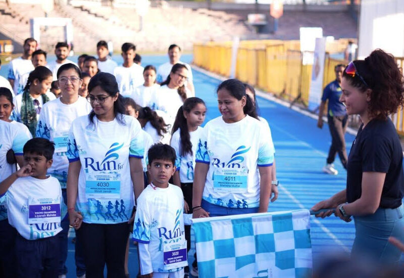 Bhopal Stadium Lights Up for the Run For Her Anniversary Celebration