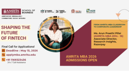 Final call: Amrita School of Business MBA Admission 2026