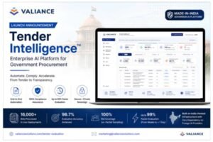 Valiance Solutions Launches Tender Intelligence, an Enterprise SaaS for Government Procurement